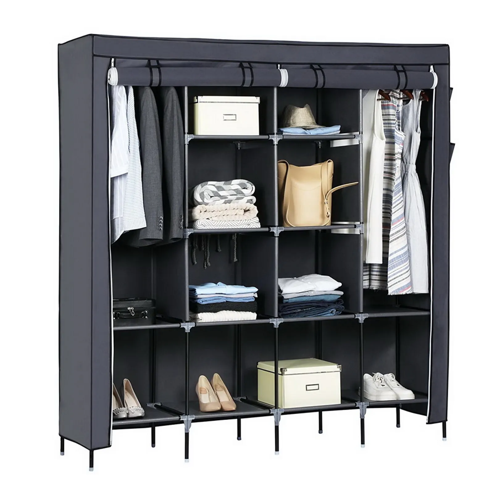 67 Inch Clothes Closet Portable Wardrobe Storage