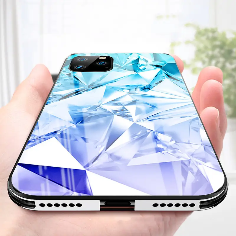 Personality Ultra-thin Glass Mobile Phone Case For Men And Women