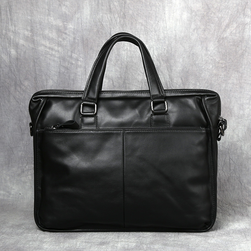 Men's Portable Leather Leisure Briefcase — foto 2