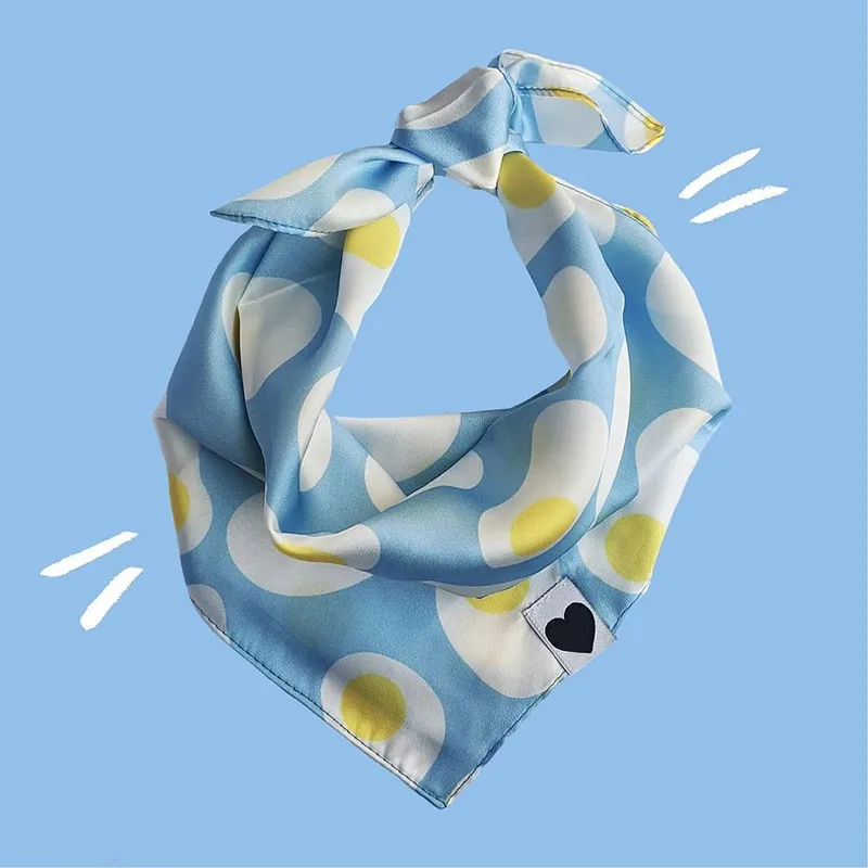 New Pet Saliva Towel Triangle Scarf - Blue
