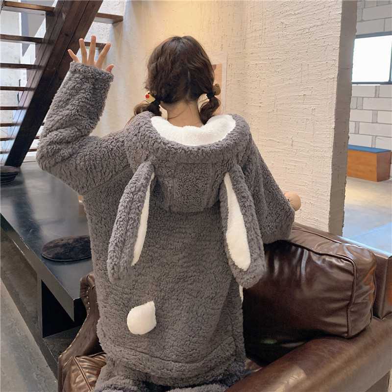 Title 5, Cute Homewear Pajamas One-Piece Winter Anime Co...