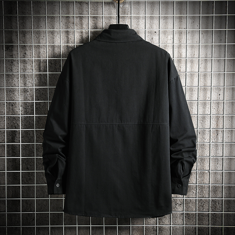 Graffiti Print Men's Plus Size Shirt Jacket