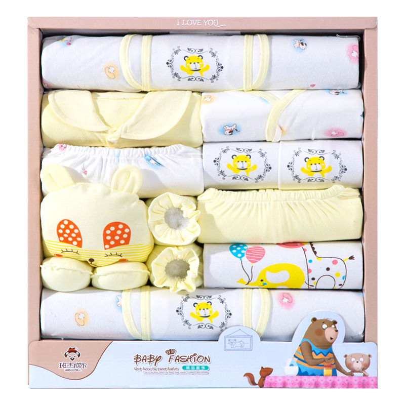 18 Piece Cotton Newborn Clothes Gift (No Box) - Picture 15 of 18