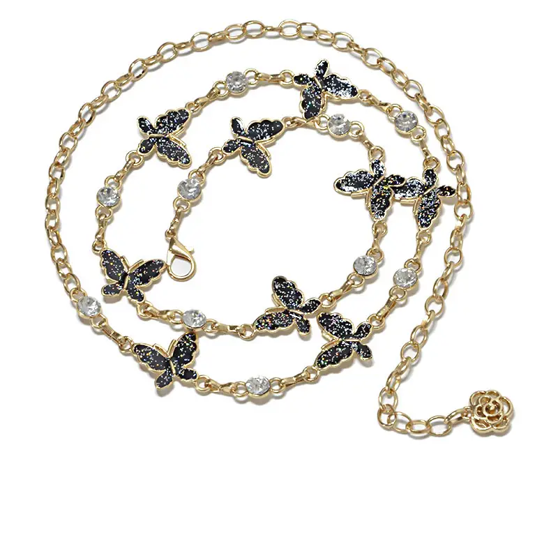 New Women's Metal Thin Waist Chain