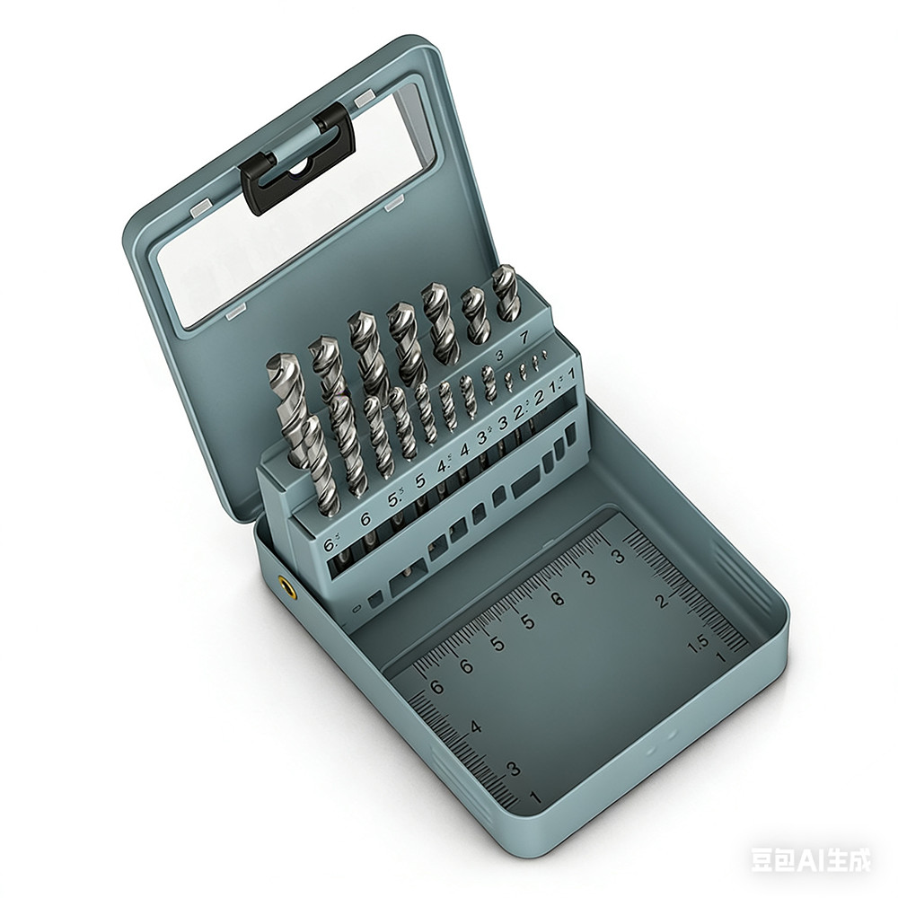 19Pcs HSS Drill Bit Set For Metal, Wood, Plastic With Case 1mm-10mm Bits Hi-Spec