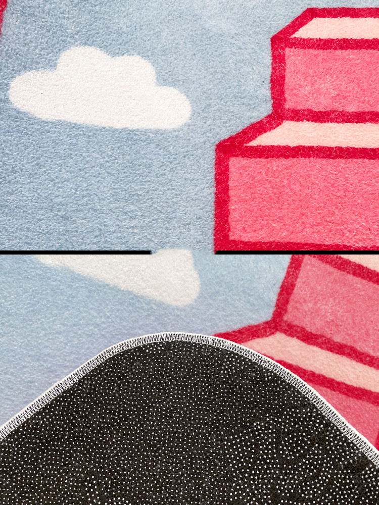 Stairs To The Sky Rug - Cute Pink Mirror Mat