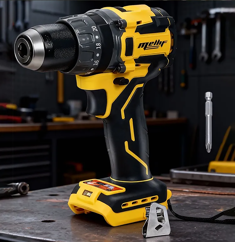 Mellif Brushless Impact Drill 20V - 85N.m Max Torque & 30,000BPM Turbo — image 4