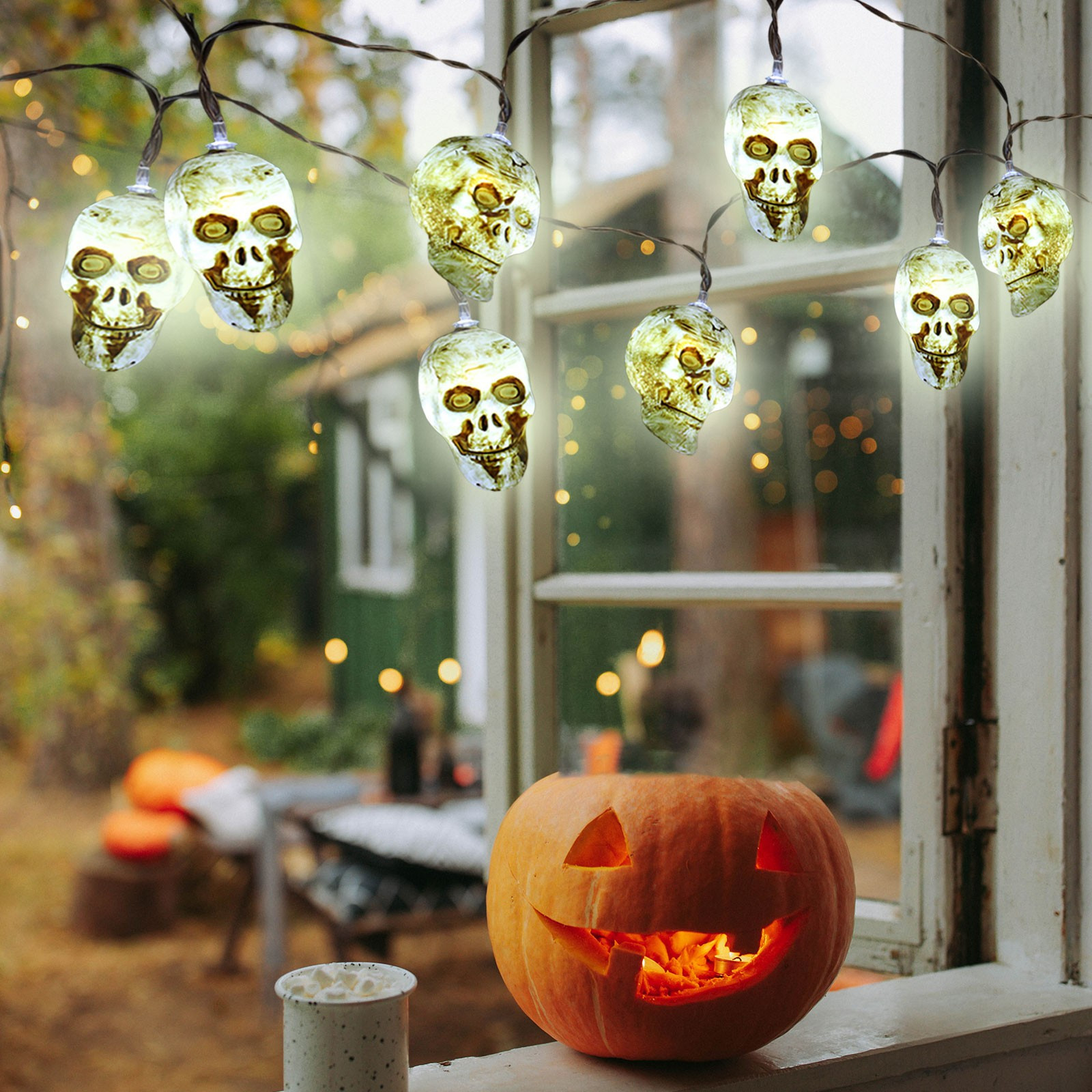 Halloween Skull Explosion LED New Horror Light String — image 1 of 6