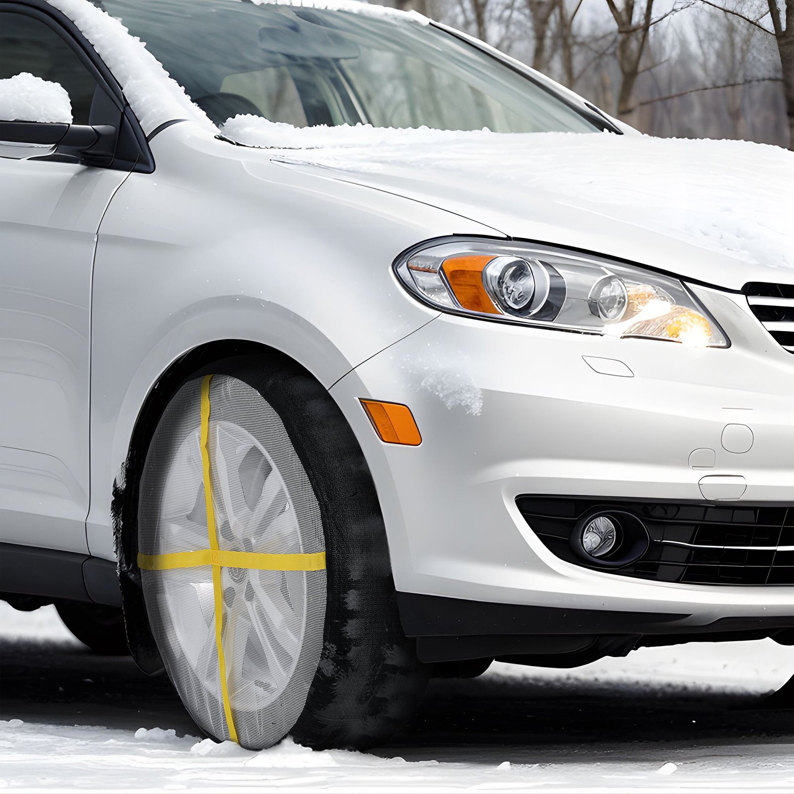 VEVOR Thickened Snow Socks For Tires Full Coverage Snow Traction Tire Cover image 3