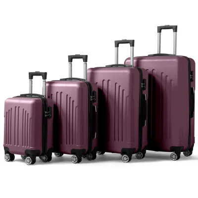 Vertical Striped Four In One Suitcase