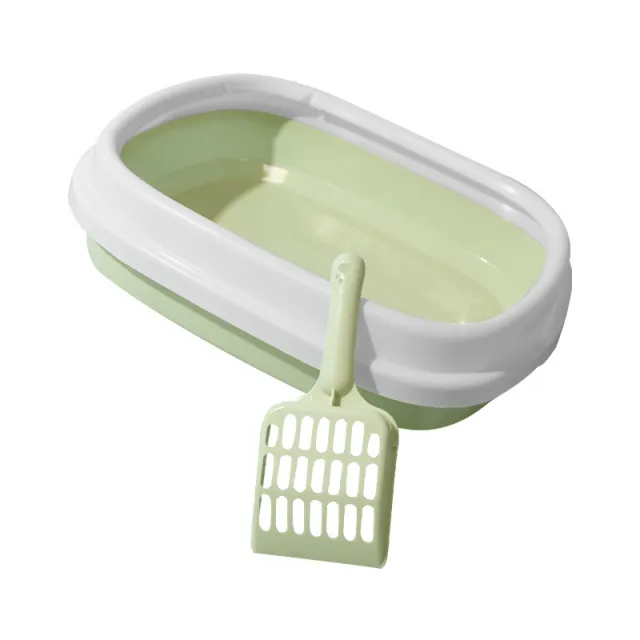 Pet Toilet Bedpan Training Plastic Sand Litter Box Cat Dog Tray With Scoop Cat Litter Box Anti Splash Dog Clean Toilet Green - Shop at LoveMi