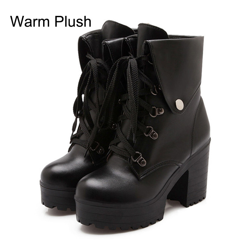 Lolita Shoes Female High Thick Heel Queen Loli Black - Shop at LoveMi