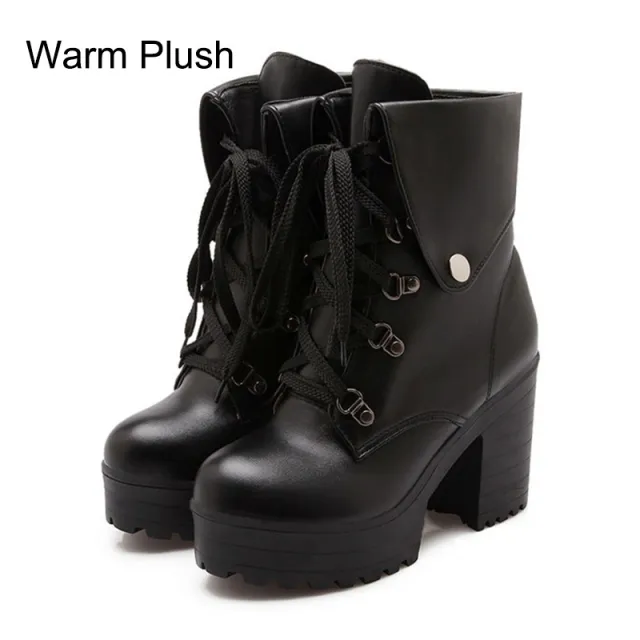 Lolita Shoes Female High Thick Heel Queen Loli Black - Shop at LoveMi