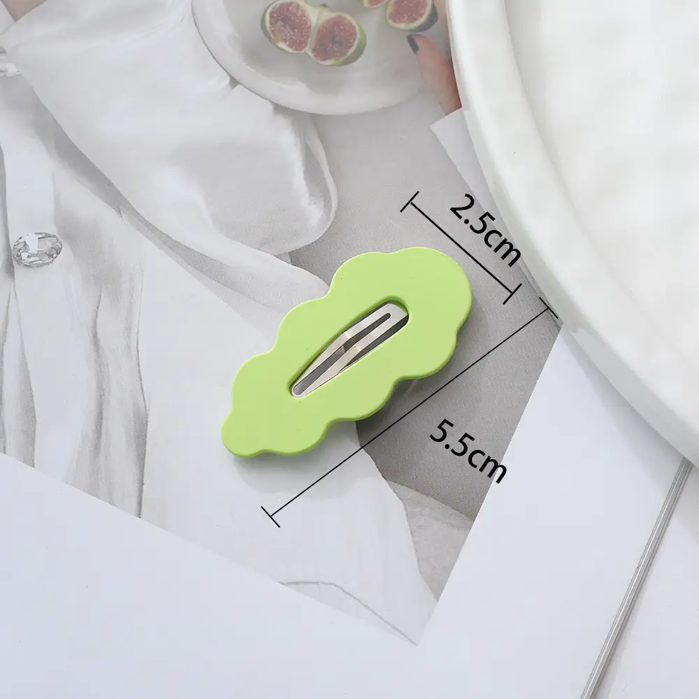 2pcs Candy Colored Snap Hair Clips For Little Girl Non Slip Barrettes Hair Accessories For Baby Girl Teens Toddler Kids 10 Colors