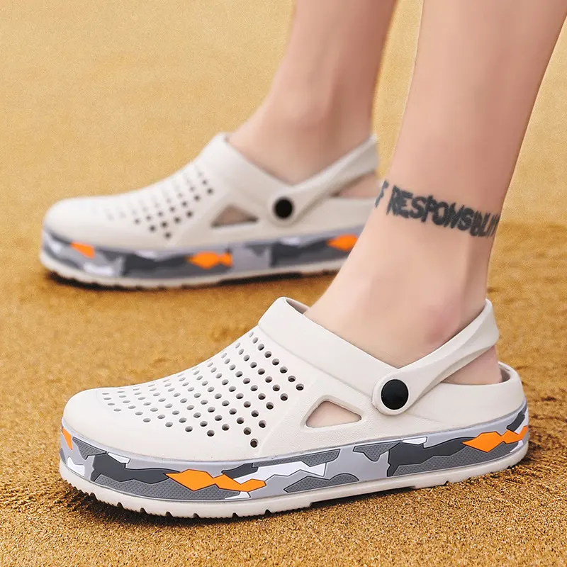 Summer Sandals with Baotou Non-Slip Slippers Thick-Soled Beach Shoes