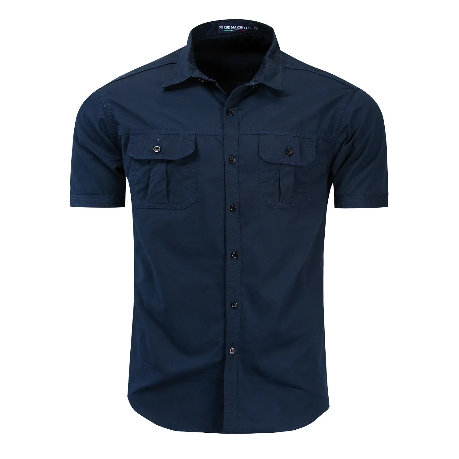 Men's Short-sleeved Cotton Outdoor Shirt