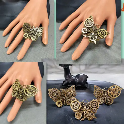 Vintage Gear Butterfly Gay Style Ring