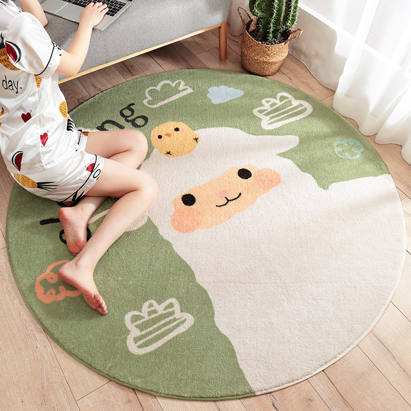 2a9f1c6c ef69 4f41 81b8 7be2a00bfe21 - Home Living Room Bedroom Bedside Round Floor Mat