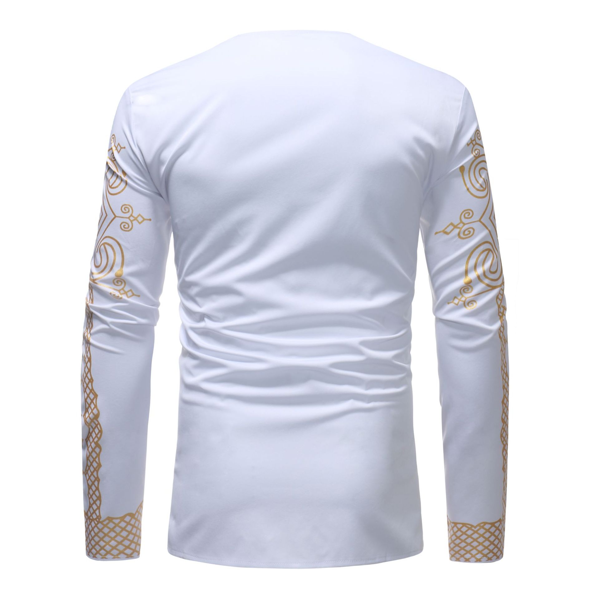 Title 3, Camiseta masculina casual com estampa Fashion B...