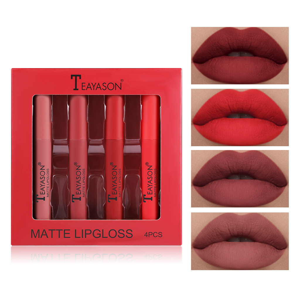 Velvet Matte Lipstick Set Lip Gloss Lip Glaze Set - Shop at LoveMi