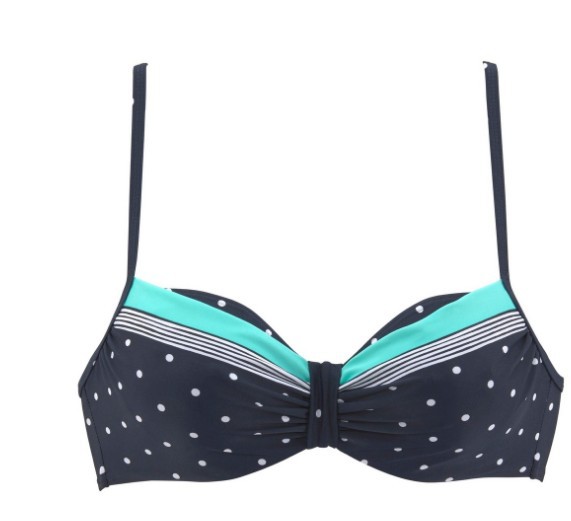 Title 4, Polka Dot Bikini Badpak Met Digitale Print