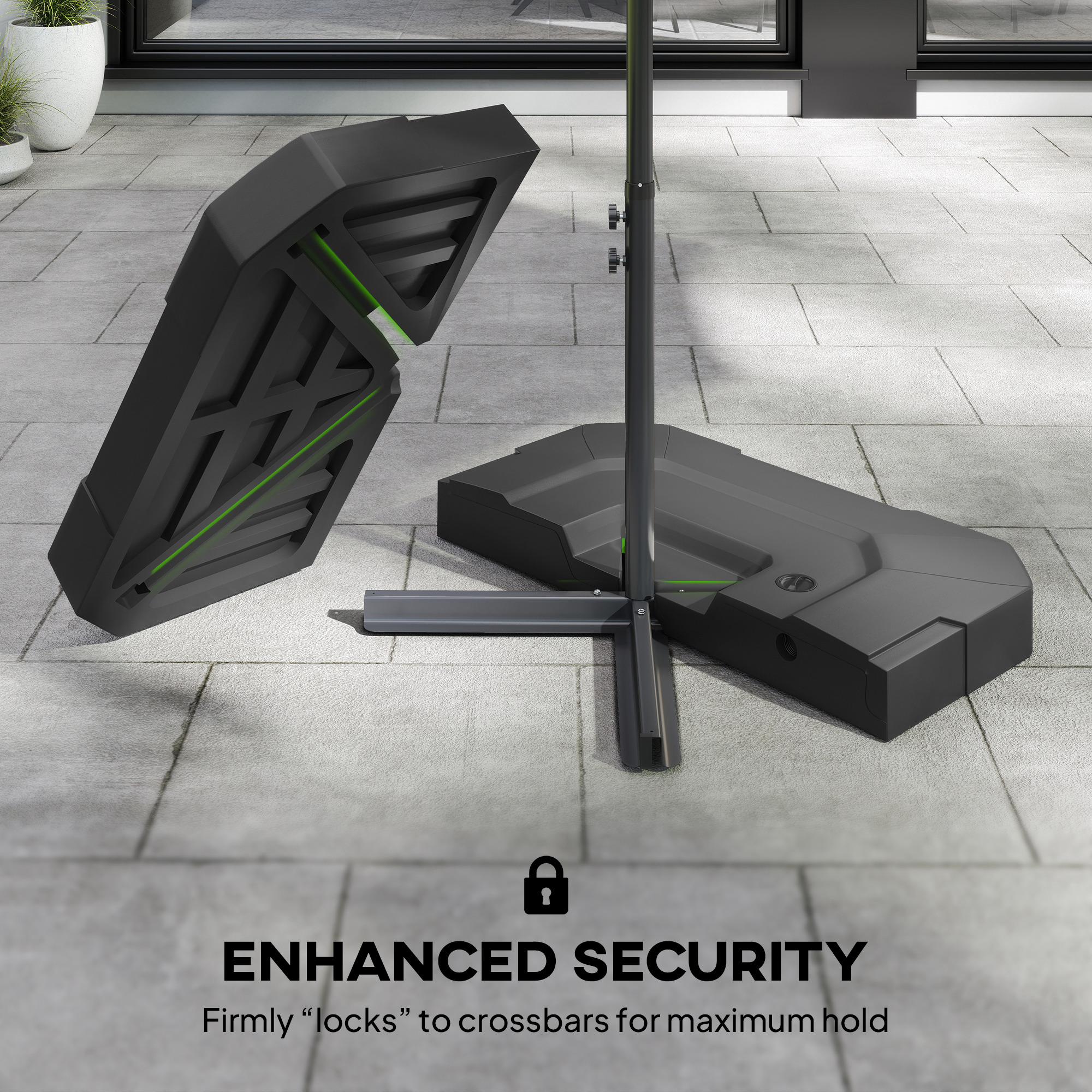 2-Piece Cantilever Umbrella Base Weight Set