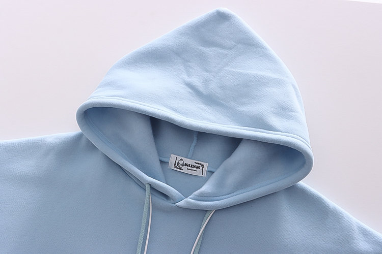 Letter Hooded Cashmere Padded Warm Sweater