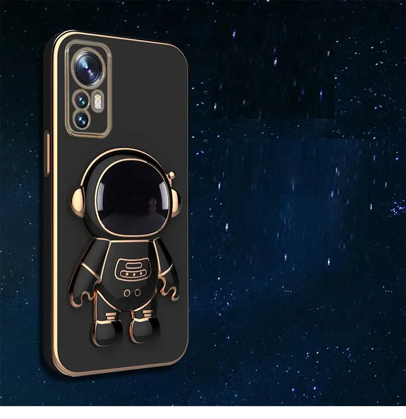 Creative Electroplating Astronaut Bracket Anti-fall Protective Cover