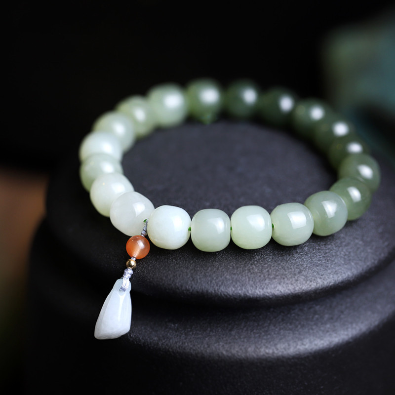 Title 4, New Jadeite Lotus Ornament Bracelet