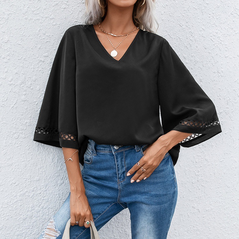 Temperament Commuter Cutout Shirt Top