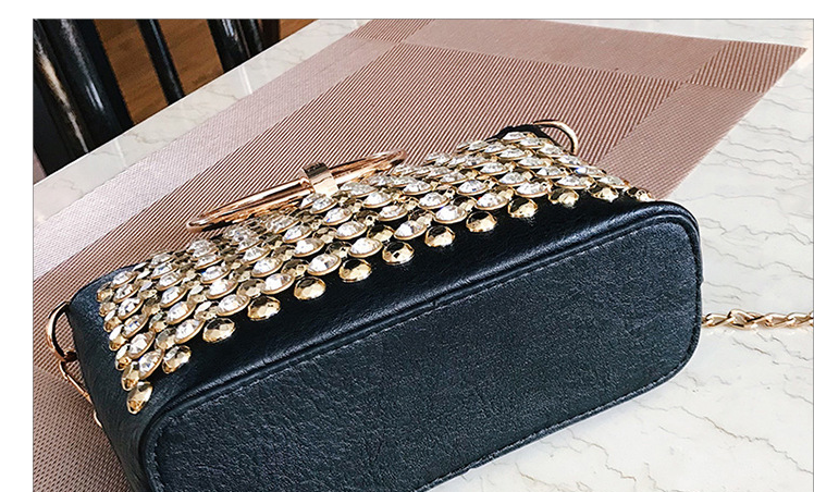 Fashionable Light Luxury Diamond Ring Single-shoulder Diagonal Bag
