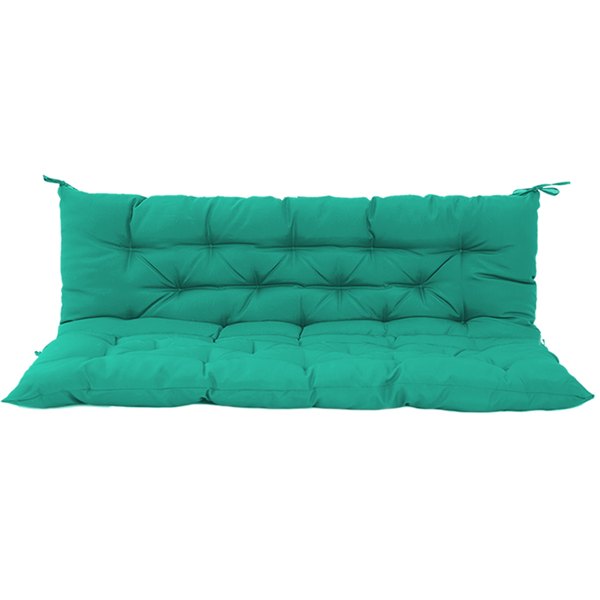 Outdoor Swing Cushions 60 Inch,Waterproof 4in  Thick Porch Swing Cushion Replacement With Backrest And Ties,Comfortable 2-3 Seat Pation Swing Pad For Backyard,Garden,Lawn,Outdoor F