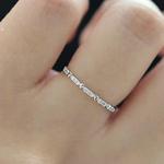 Ins Style New Sterling Silver Plated Ladies Ring