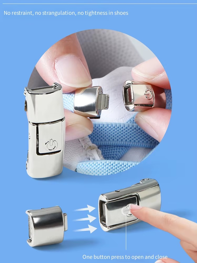 Stretch No Tie Shoelaces  Magnetic No Tie Shoelaces Magnetic Shoe Strings,Shoelaces Magnetic Lock Flat Elastic No Tie For Easy Fastening