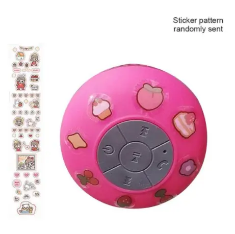 Lovely waterproof wireless Bluetooth small sound sucker bathroom Mini subwoofer desktop mini speaker universal