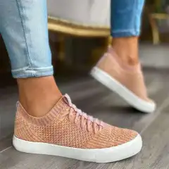 Set Foot Casual Plus Size Women's Shoes - Pink - View 1