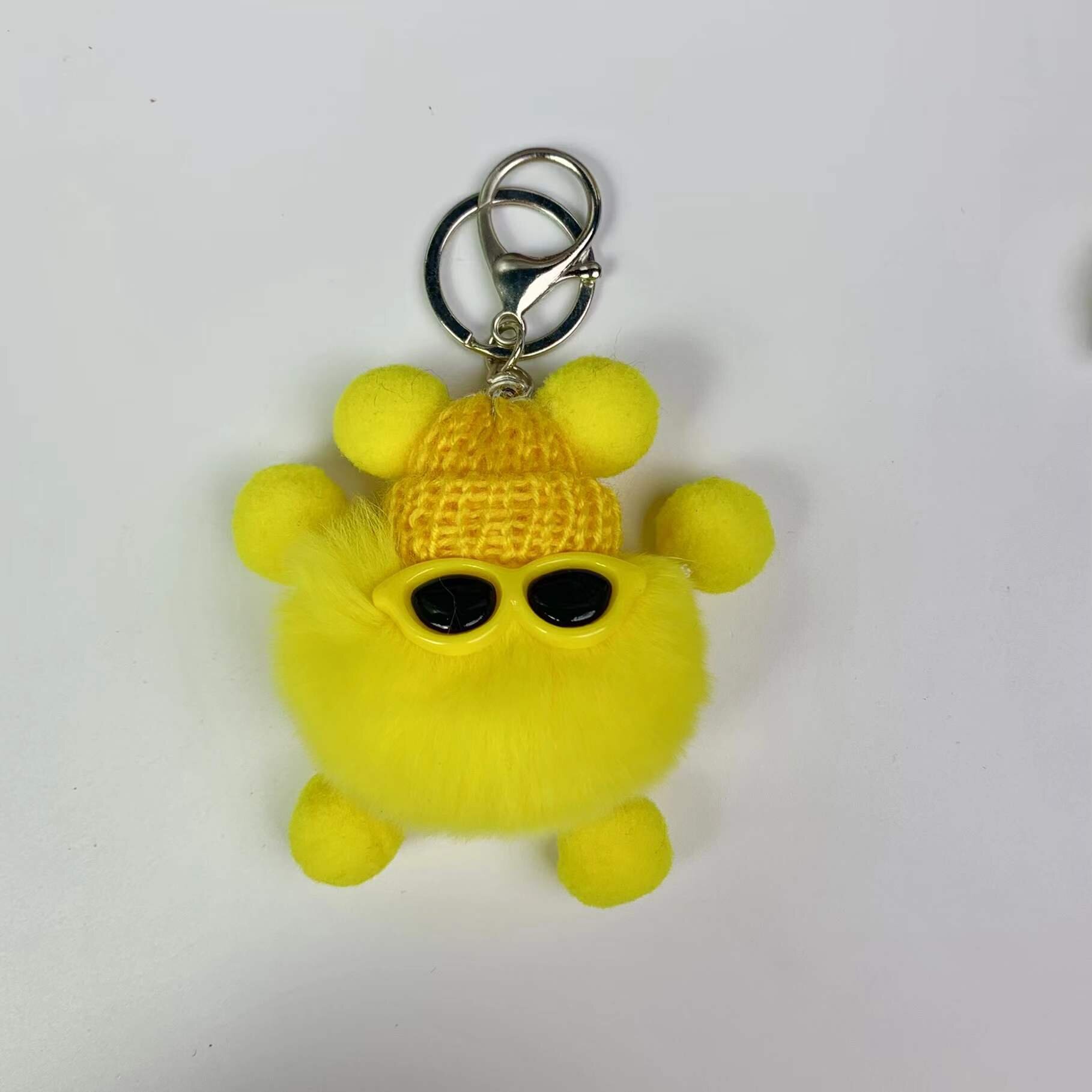 Hair Ball Lipstick Bag Bracelet Bracelet Key Chain Set