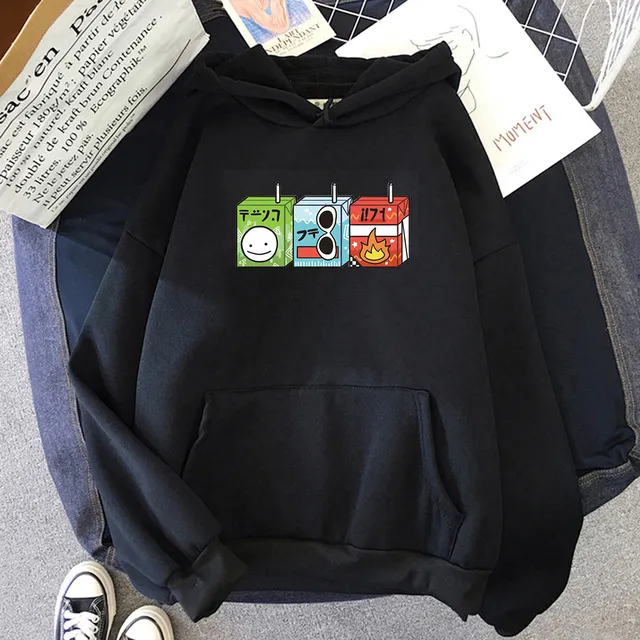Dream Team Juice Boxes Print Hoodies Dream Smp Aesthetic Black - Shop at LoveMi