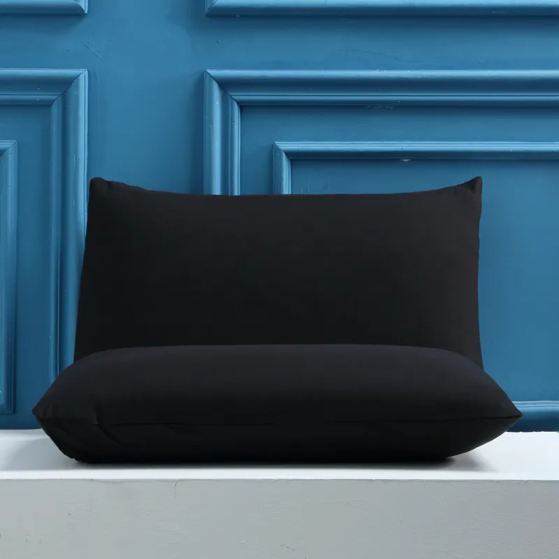 Brushed Double Sided Waterproof Pillow Cover - Black