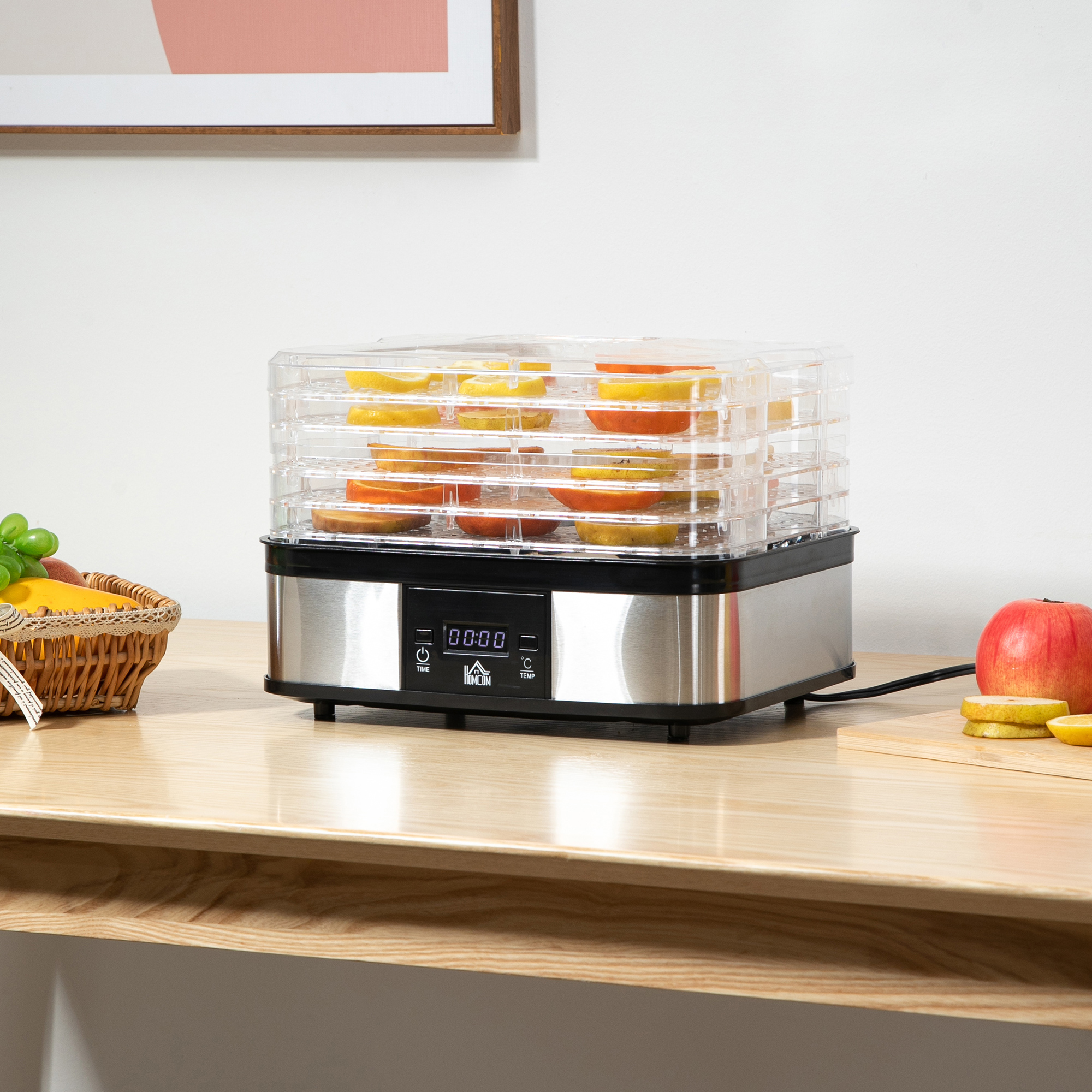 Five Layer Food Dehydrator, 245W Stainless Steel Dryer With Adjustable — image 10