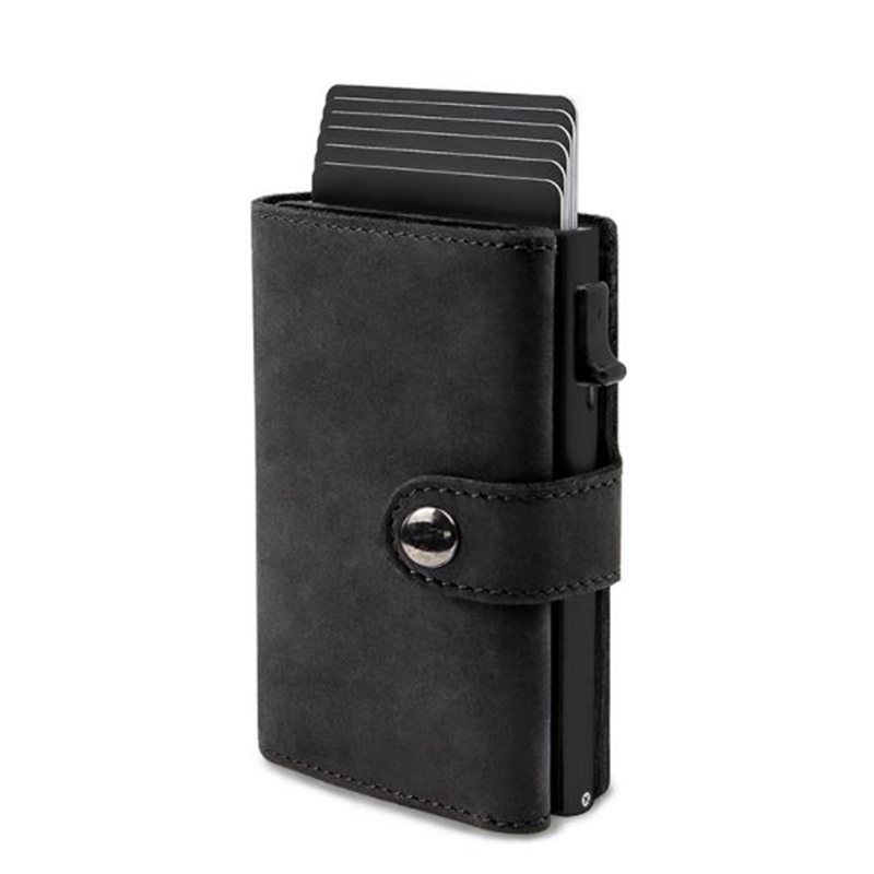 Automatic Bullet Card Aluminum Alloy Anti-magnetic Card Holder