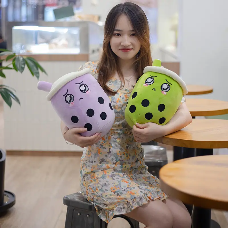 Cute Milk Tea Cup Pillow Plush Toy