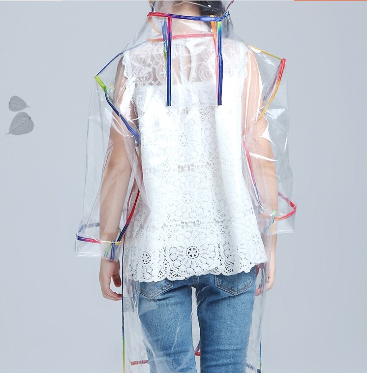 Transparent Thickening Eva Raincoat For Elementary School Students