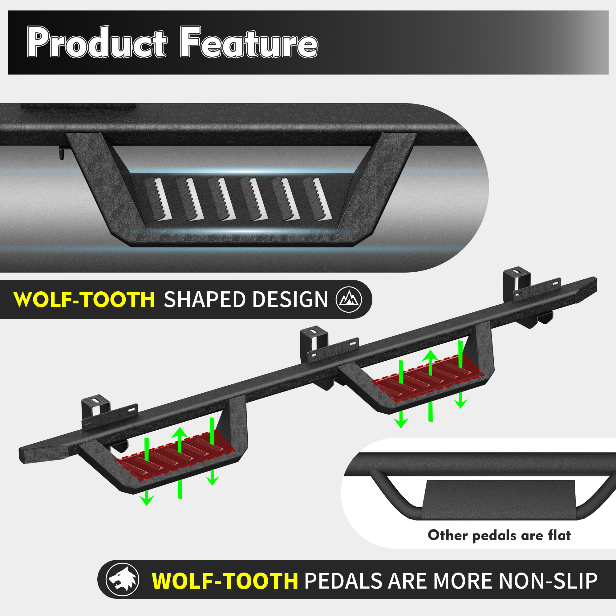 Running Boards For 18-26 Wrangler JL