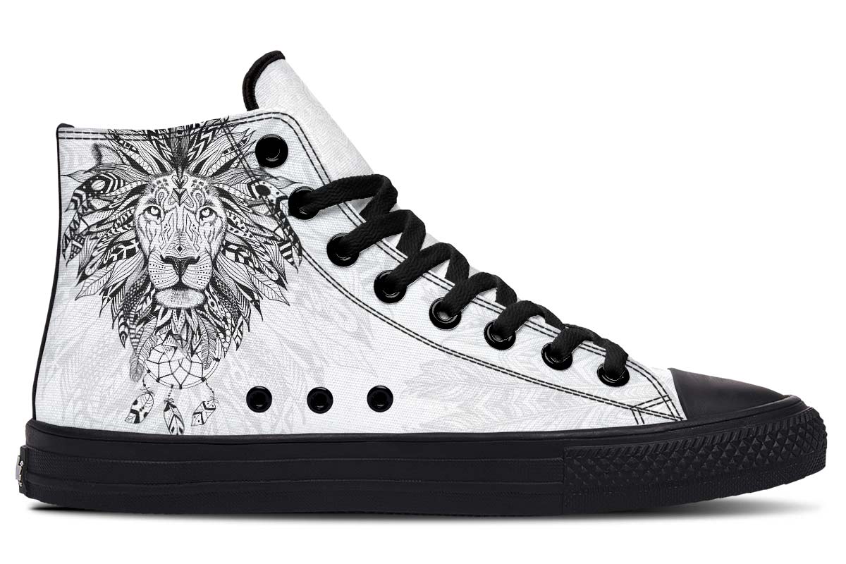 Printed Couple High-top Canvas Shoes