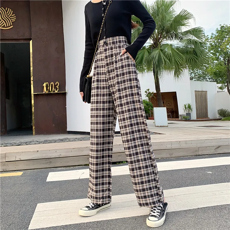Large Size Plus Size MM Drape Mopping Pants Trousers Straight Loose Pants - Black