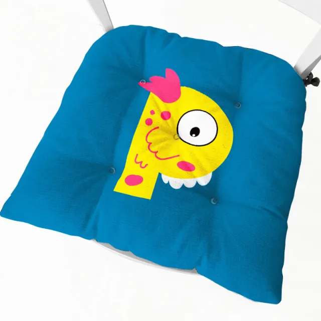 Alphabet Thick Chair Pad Cartoon P - Shop at LoveMi