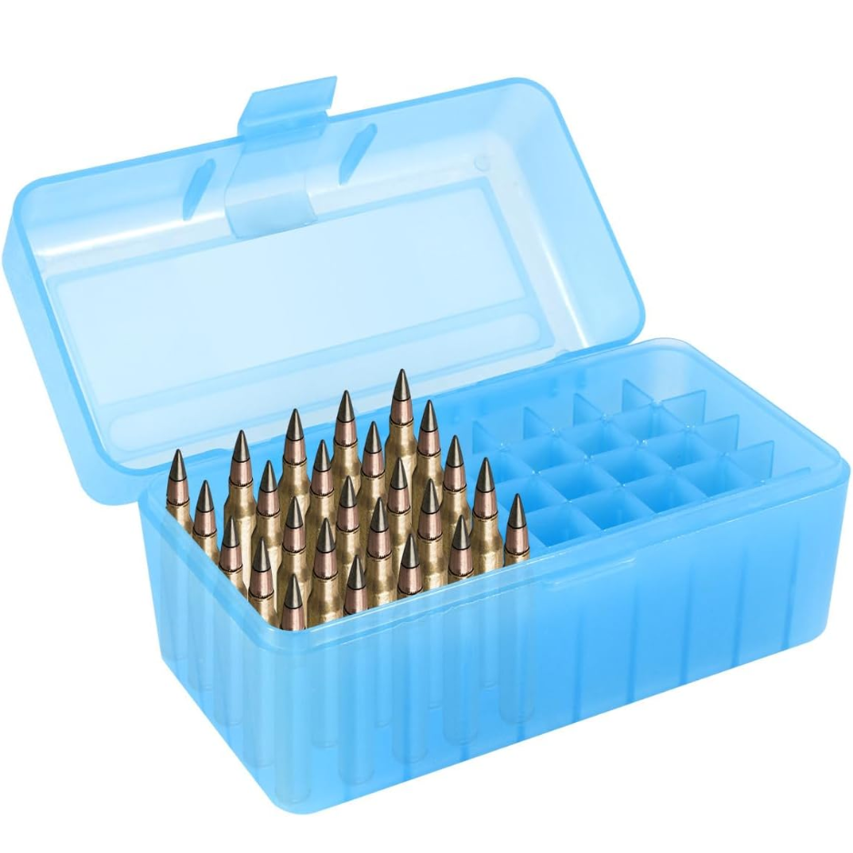 50 Round Rifle Ammo Can Durable Plastic Ammo Storage Box With Lock Waterproof Box Bullet And Tool Organizer — foto 3