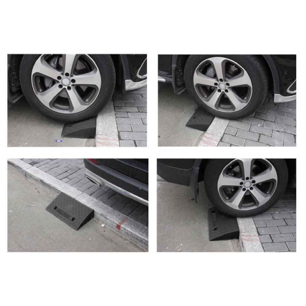Vehicle Slope Ramp Universal Heavy Duty Rubber Kerb Ramps Car Bikes Threshold - Image 2