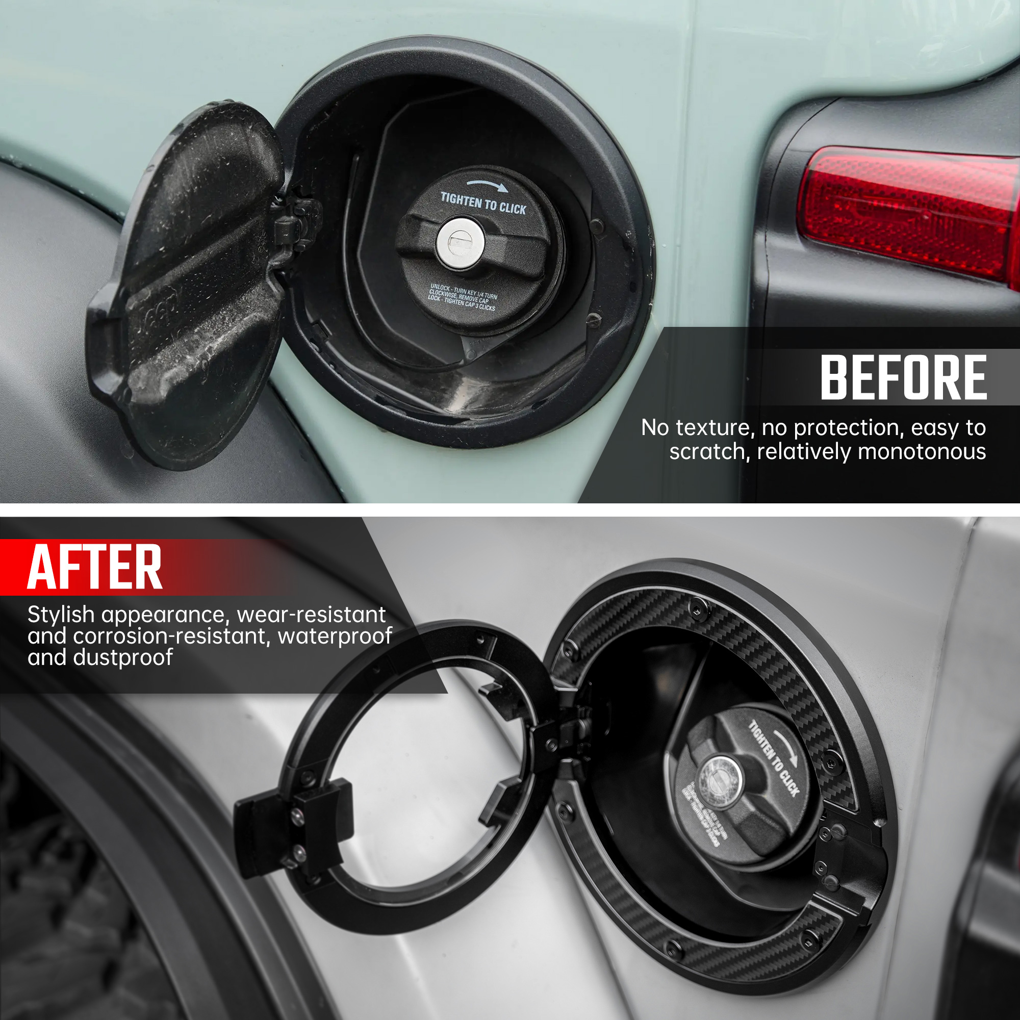 Capsule Gas Tank Cover For Wrangler JL 2018